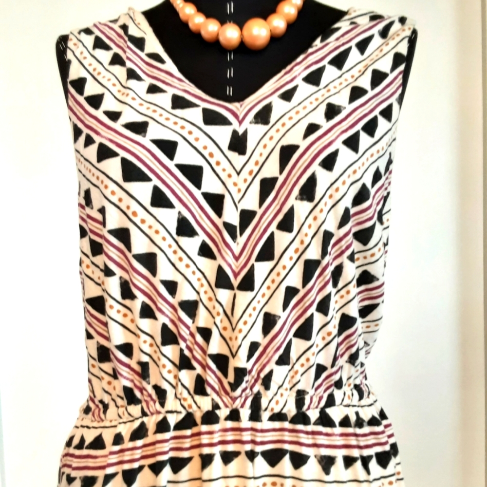 Lucky Brand Graphic Maxi Dress